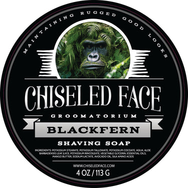 Black Fern – Shaving Soap - Chiseled Face